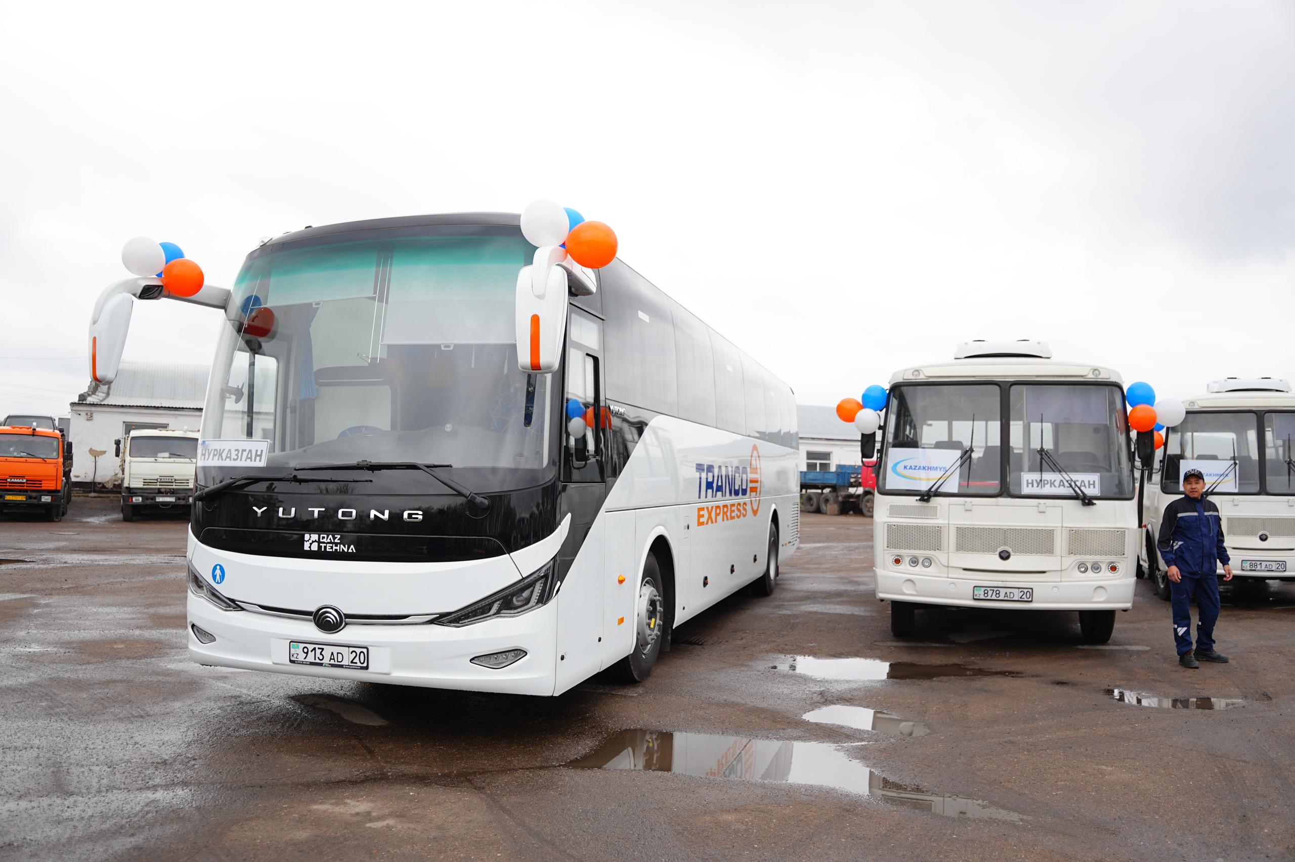 «Қазақмыс» автопаркін жаңартуда: жұмыскерлерді тасымалдау үшін 90 жаңа автобус сатып алынды
