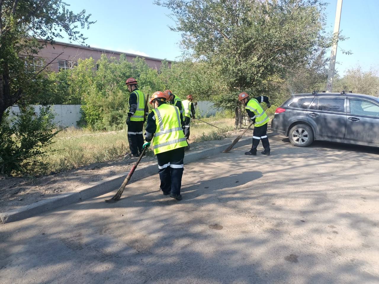 Қазақмыс кәсіпорындарында аумақты абаттандыру жұмысы жалғасуда